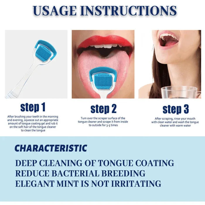 🔥Hot Sale ✨ UP TO 65% OFF🔥 Probiotic Tongue Cleaning Gel Set (Gel + Scraper)