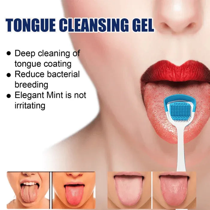 🔥Hot Sale ✨ UP TO 65% OFF🔥 Probiotic Tongue Cleaning Gel Set (Gel + Scraper)