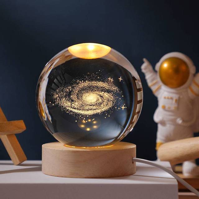 3D Glowing cristal globe