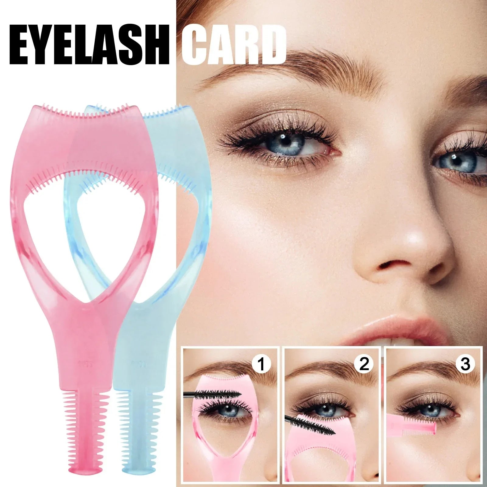 3in1 Eyelashes Tools Mascara Shield Applicator