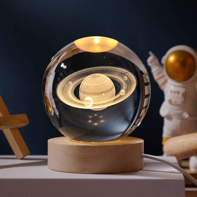 3D Glowing cristal globe