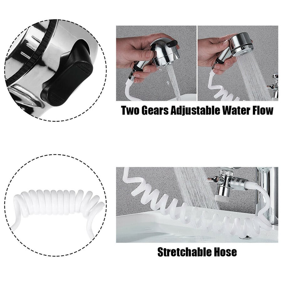 BATHROOM SINK FAUCET SHOWER NOZZLE TOILET SET