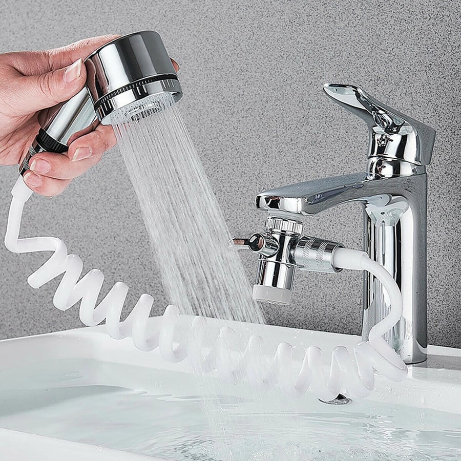 BATHROOM SINK FAUCET SHOWER NOZZLE TOILET SET