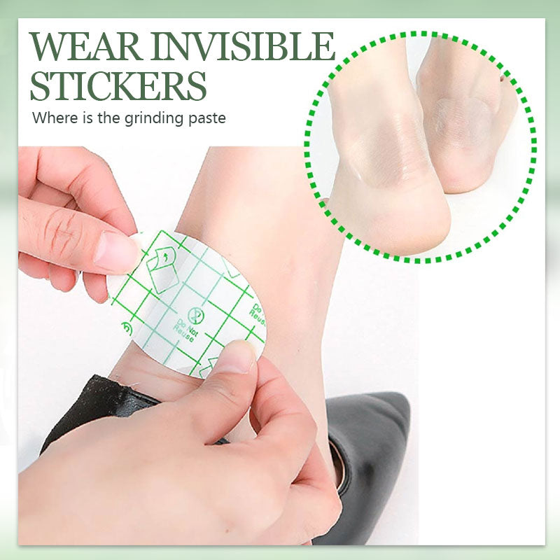 Invisible anti-friction foot stickers